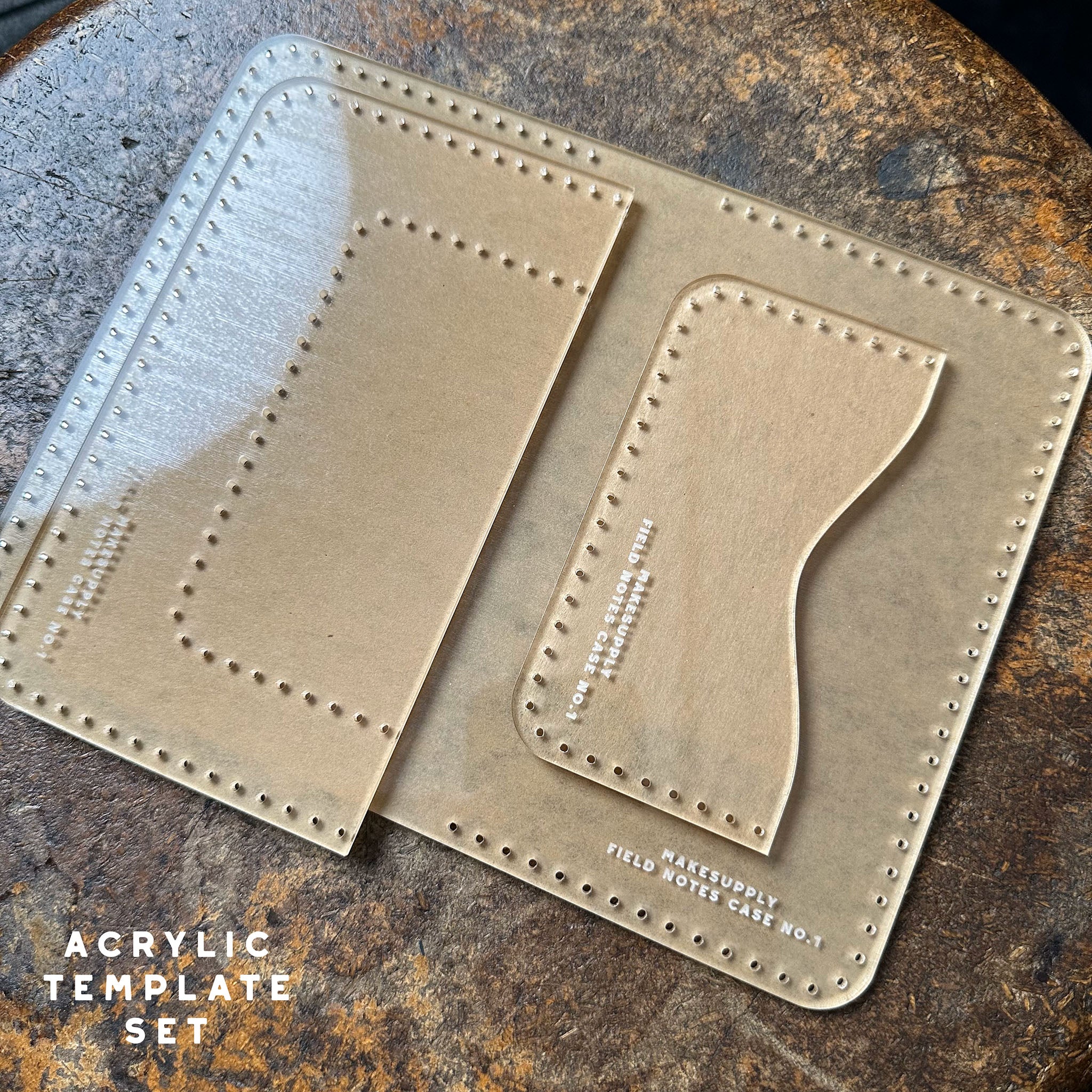 Standard Field Notes Leather Cover Pattern Template (SVG / Acrylic ...