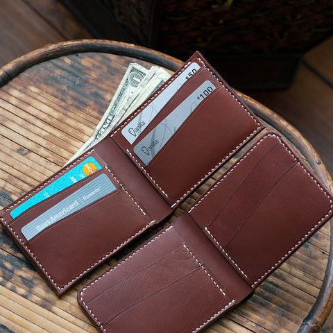 Leather Bi-Fold Wallet Acrylic Template Set (Slanted Slots)