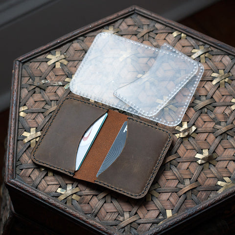 Folded Card Holder With Holes Acrylic Template