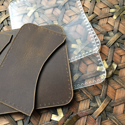 Folded Card Holder With Holes Acrylic Template