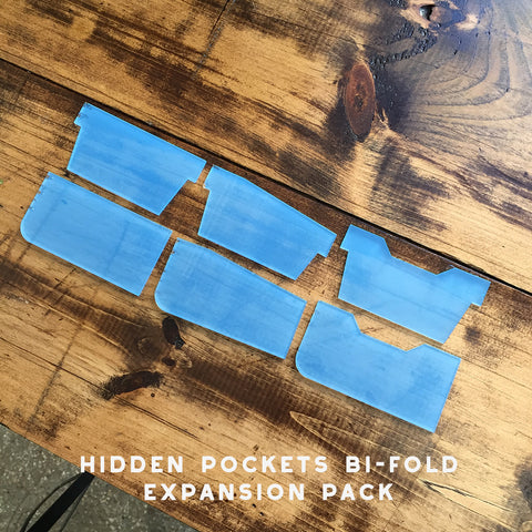 Bi-Fold Wallet with Hidden Pockets Acrylic Template
