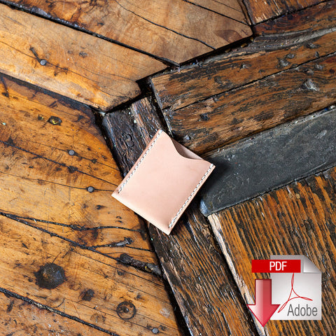Leather Card Sleeve PDF Template