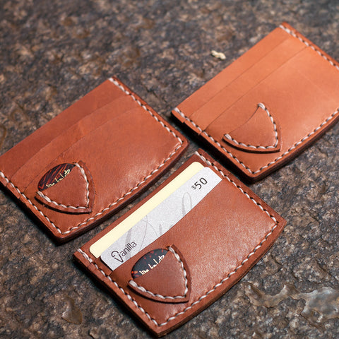 Leather Guitar Pick Card Wallet Acrylic Template