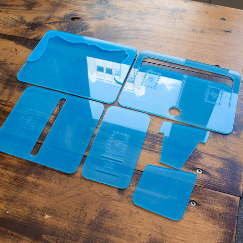 Leather Mid-Wallet Acrylic Template Set