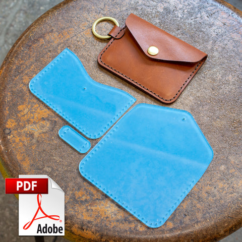 Keychain Snap Wallet PDF Template Set