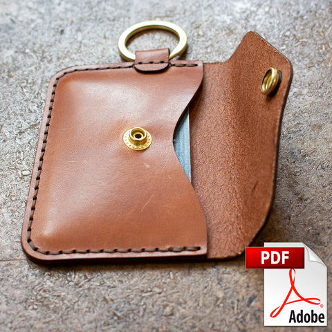 Keychain Snap Wallet PDF Template Set