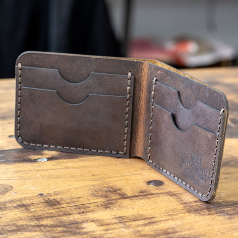 Rustic Leather Bi-Fold Wallet Acrylic Template Set