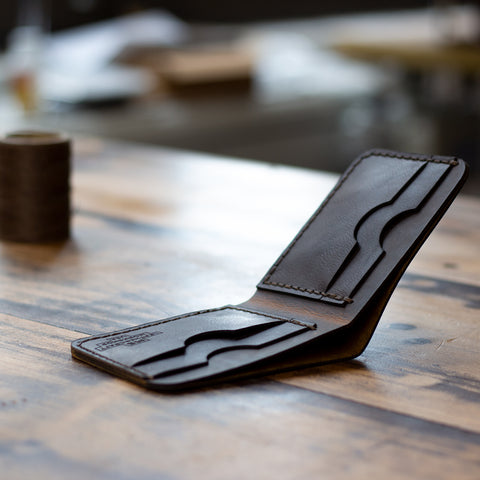 Rustic Leather Bi-Fold Wallet Acrylic Template Set
