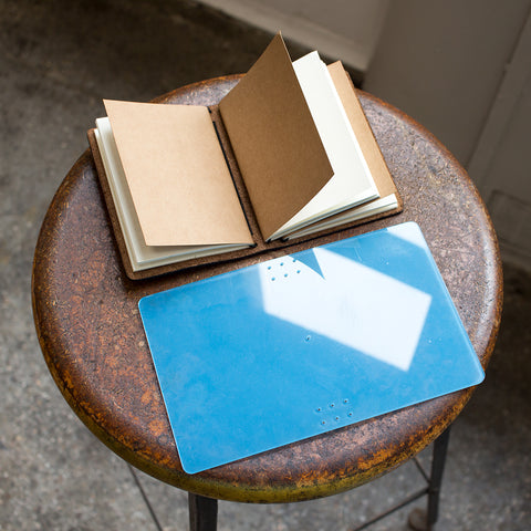 Midori-style Leather Notebook Cover Acrylic Template (Passport size)