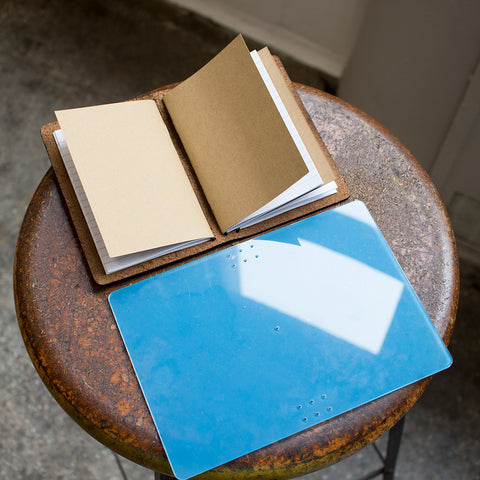 Midori-style Leather Notebook Cover Acrylic Template (Pocket size)