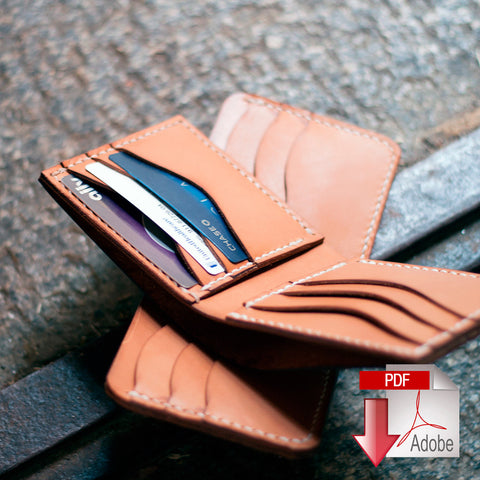 Modern Bi-Fold Wallet PDF Template (Full Set)