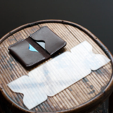 One Piece Folded Card Holder Acrylic Template