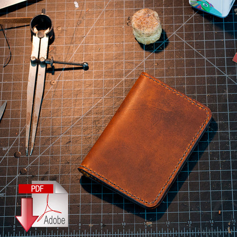 Leather Passport Case PDF Template Set