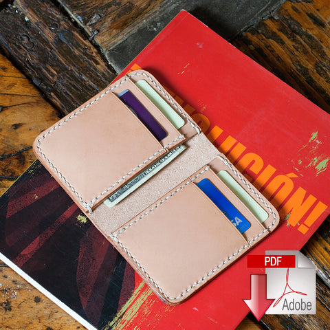 Vertical 6 Pocket Wallet PDF Template Set
